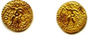 Ancient gold Kahavanu coins, Sri Lanka