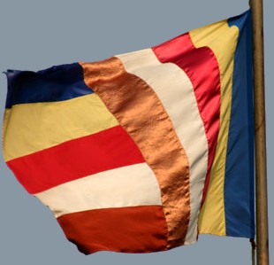 The Budhist flag based on the Karava de Soysa family flag