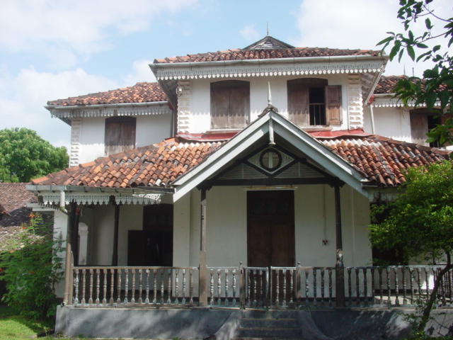 The entrance to “Amaragiri” the ancestral mansion of the Amarasuriya family of G